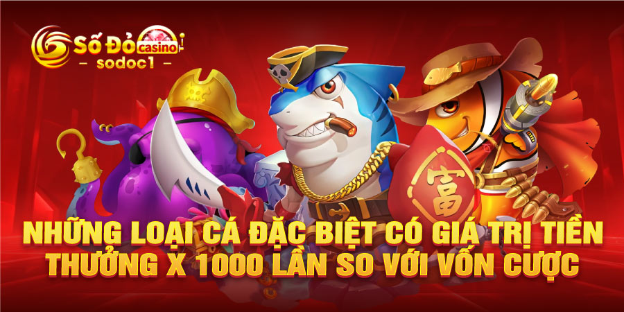 Những loại cá đặc biệt có giá trị tiền thưởng x 1000 lần so với vốn cược