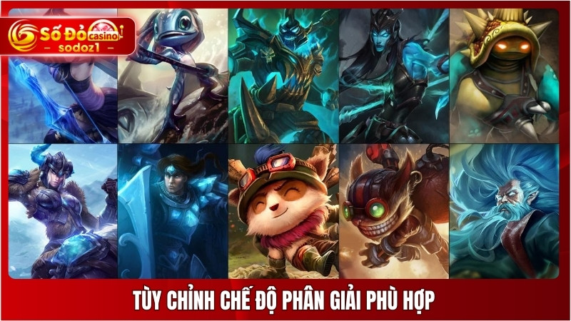 Tùy chỉnh chế độ phân giải phù hợp